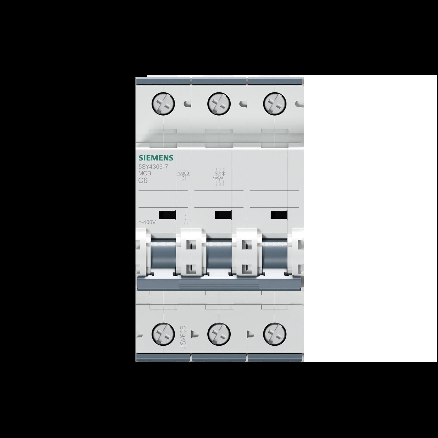 5SY4306-7_Автомат 3P, 6А, кривая «C», 10кА (C6)_5