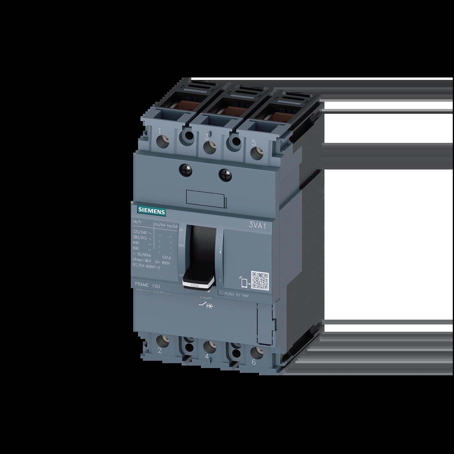 3VA1096-3ED36-0AA0_Автомат 3P, 16 А, 25 кА, TM210 FTFM, габарит 100