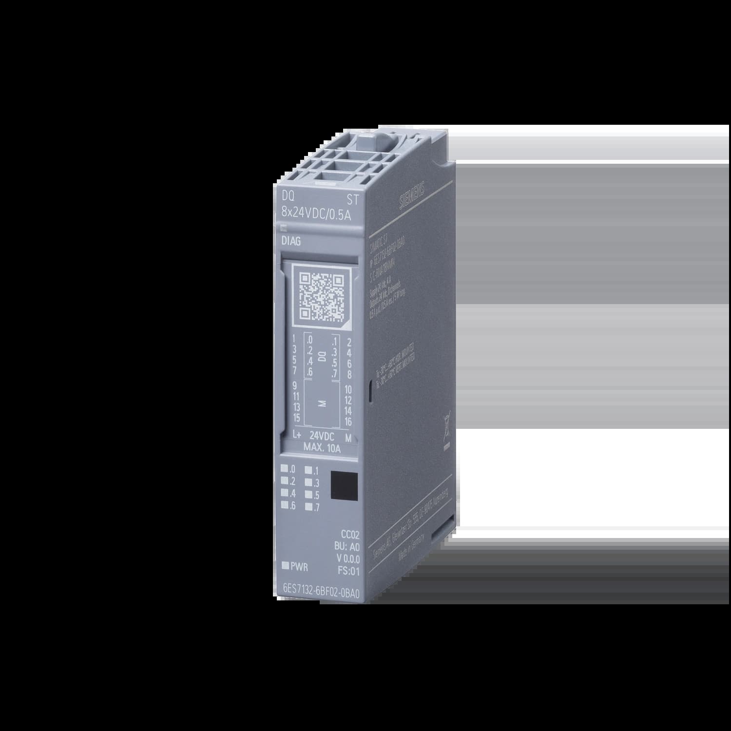 6ES7132-6BF01-0BA0_Модуль вывода ET 200SP DQ8x24VDC/0.5A ST_1