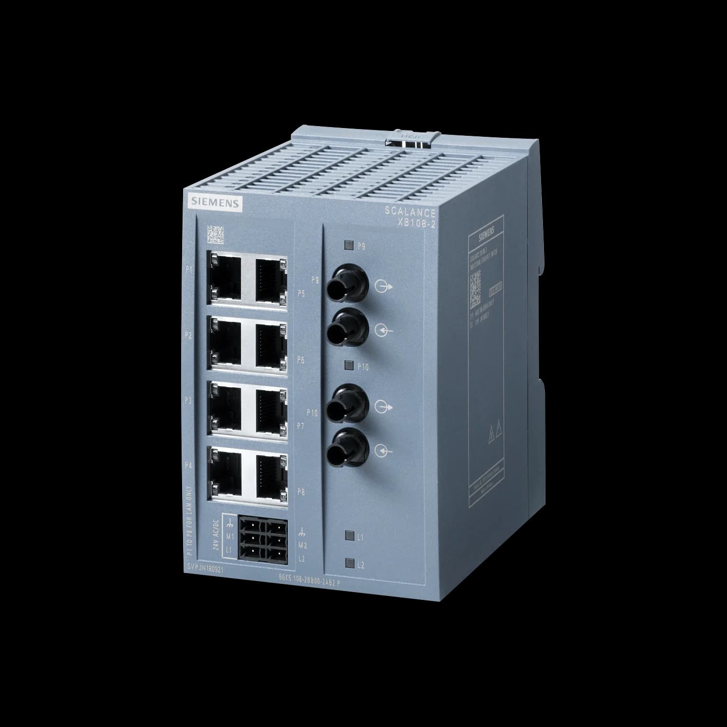 6GK5108-2BB00-2AB2_Неуправляемый коммутатор SCALANCE XB108-2 (ST/BFOC)