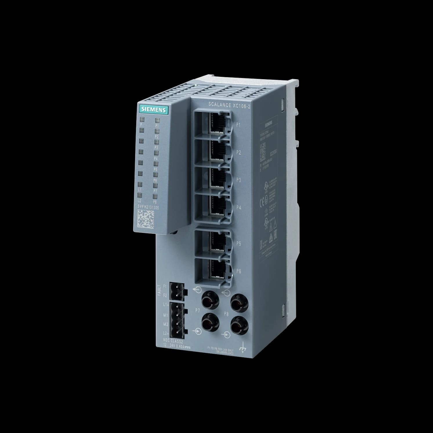 6GK5106-2BB00-2AC2_Неуправляемый коммутатор SCALANCE XC106-2 (BFOC)