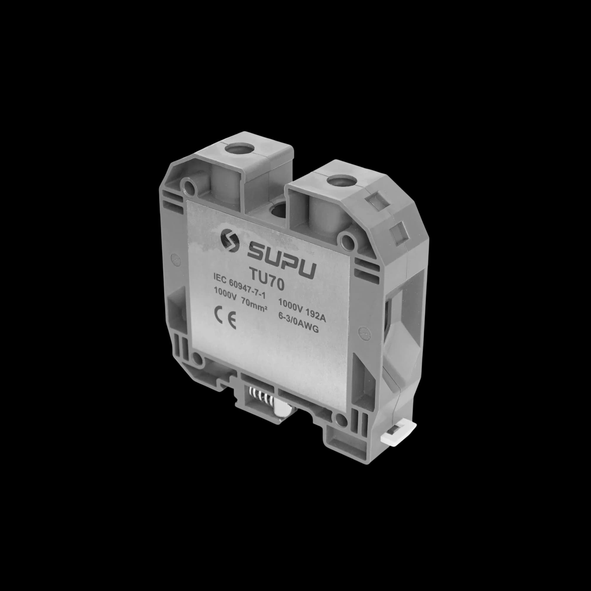 TU70-2-GY_Клемма TU 70-2, серая, винтовая, 70 мм²