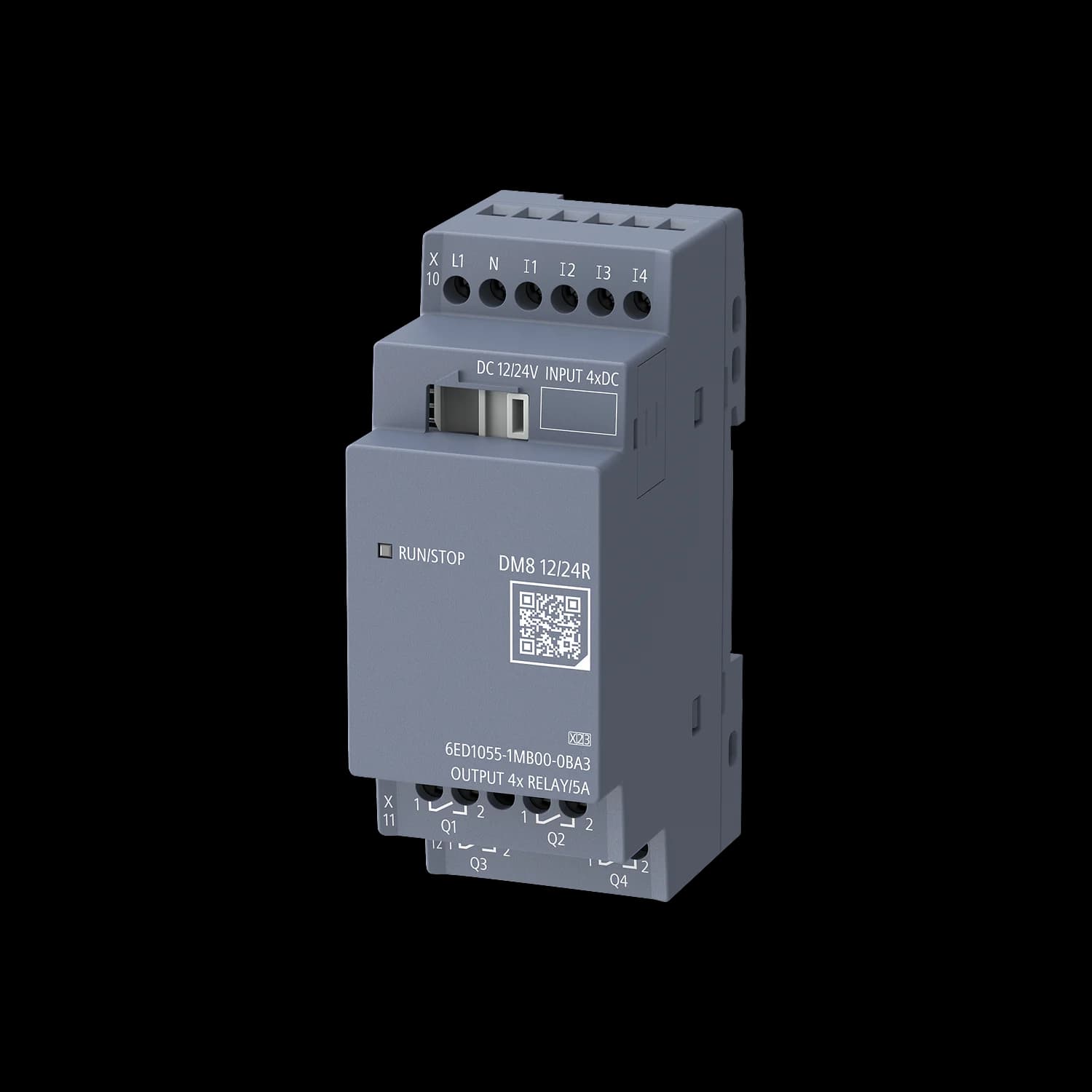 6ED1055-1MB00-0BA3_Модуль расширения LOGO! 9 DM8 12/24R Exp. mod. 2 MW, 4DI/DO