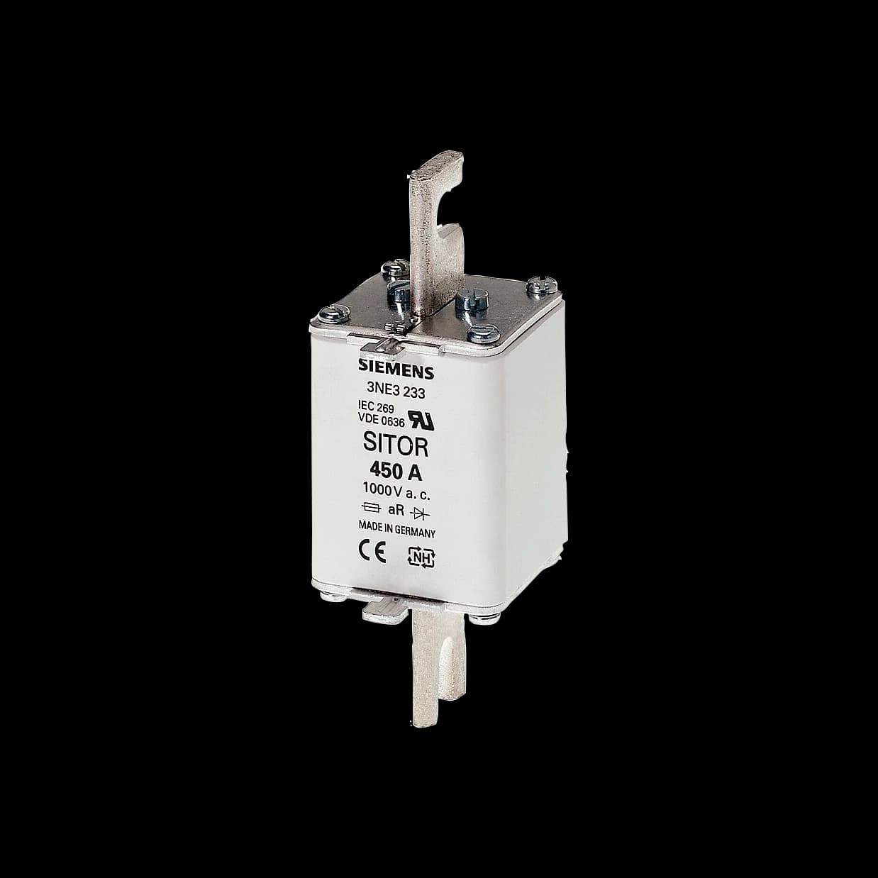 3NE3231_Siemens плавкая вставка SITOR с ножевыми контактами с прорезями, NH1, aR, 350 А, 1000 В AC