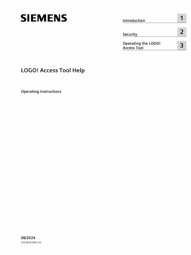LOGO! Access Tool Help EN 2024