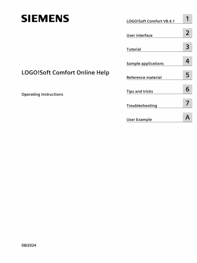 LOGO! Soft Comfort Online Help EN 2024